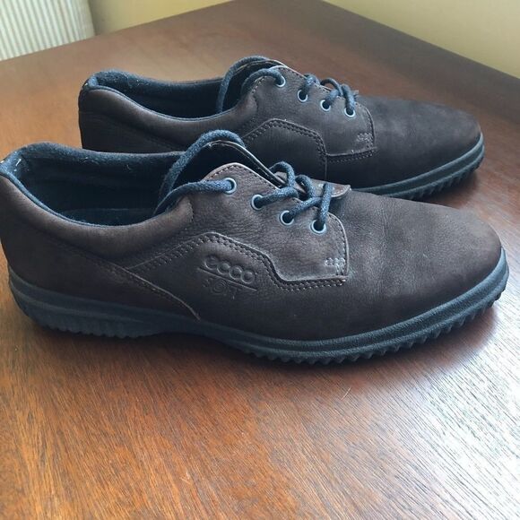 ECCO SHOES, SUEDE, Leather Lace-up Brown 40 - Picture 1 of 9